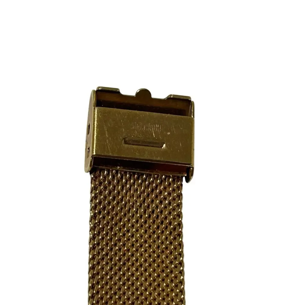 Vintage Waltham Watch Women Electrodyne Gold Tone Mesh Band Manual Wind